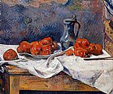 Tomatoes and a Pewter Tankard on a Table by Paul Gauguin